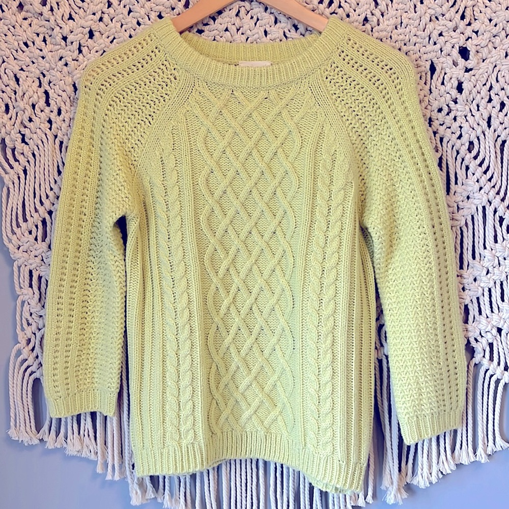 Andrea Jovine Celery Knit Sweater
